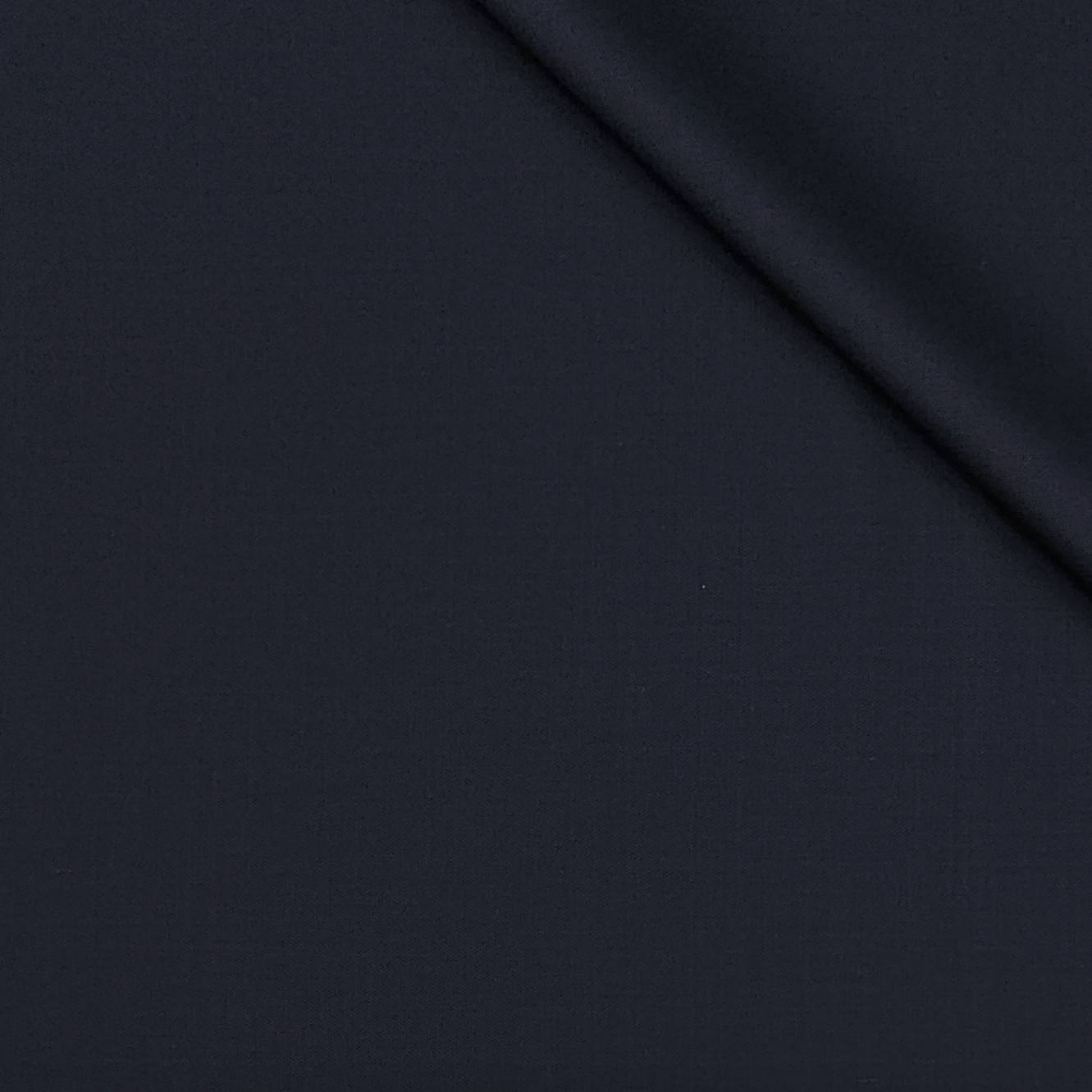 Trouser Fabric Canetti Italy Luxury 100s Wool Blended Plain Colour Dark Blue